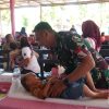 Peduli Kesehatan Ibu Hamil dan Bayi, Satgas TMMD Reguler ke-127 Gelar Posyandu